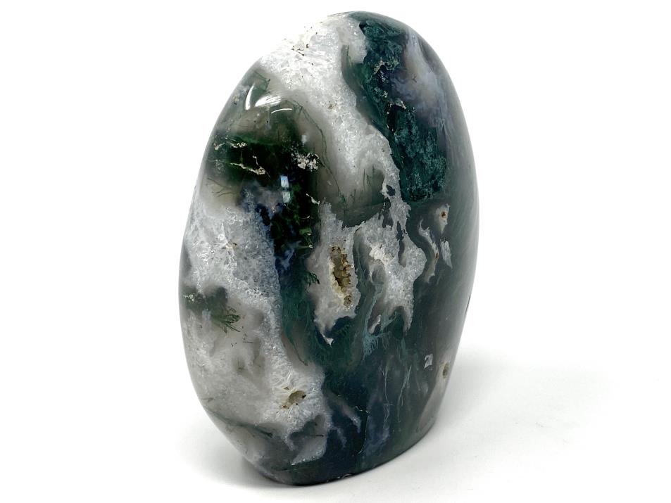 Druzy Moss Agate Crystal Freeform 10.3cm