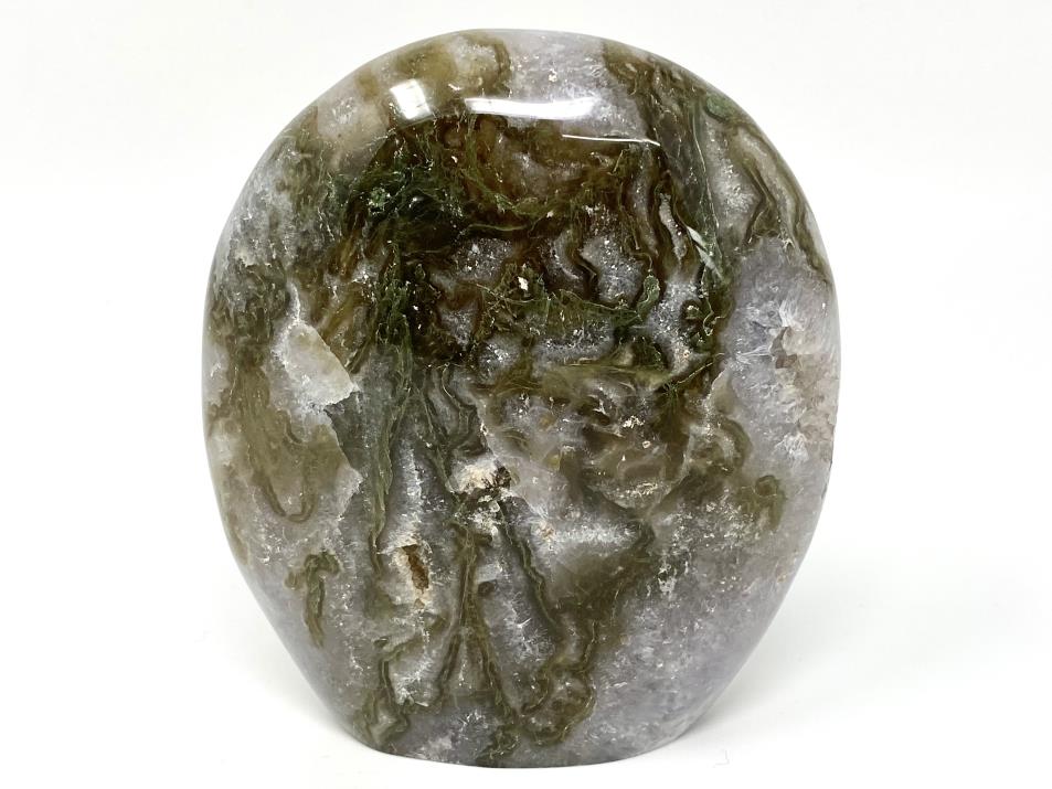 Druzy Moss Agate Crystal Freeform 12cm