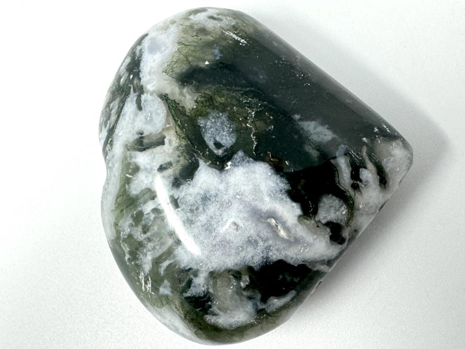 Moss Agate Crystal Heart 5.4cm