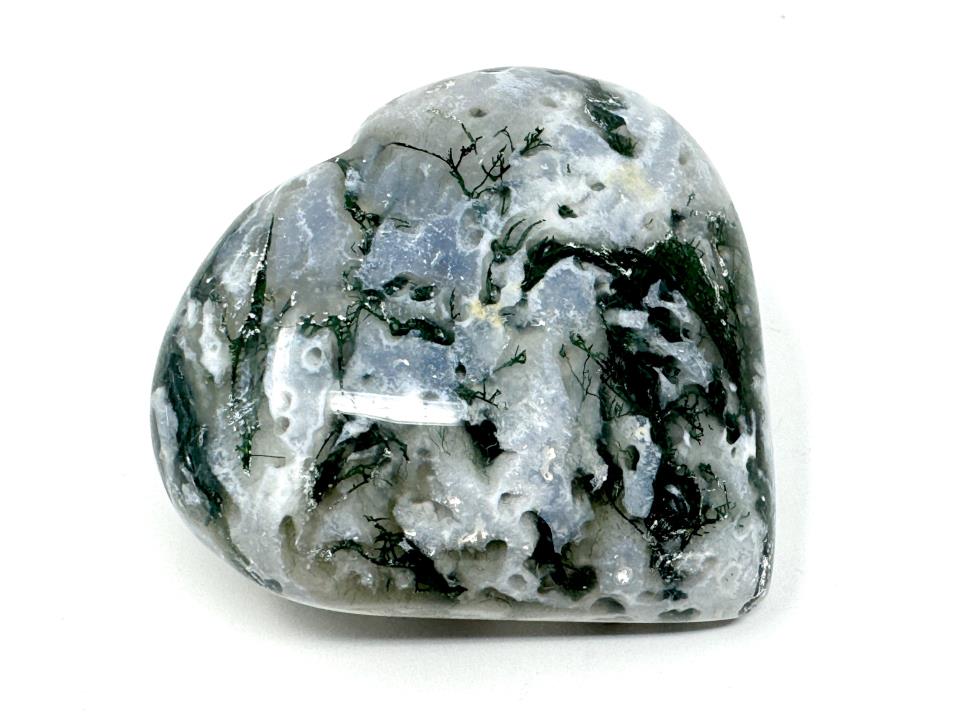 Moss Agate Crystal Heart 5.4cm