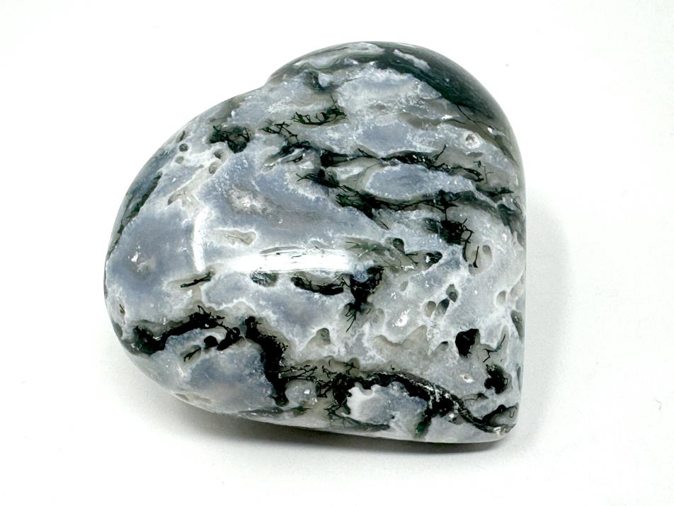 Moss Agate Crystal Heart 5.4cm