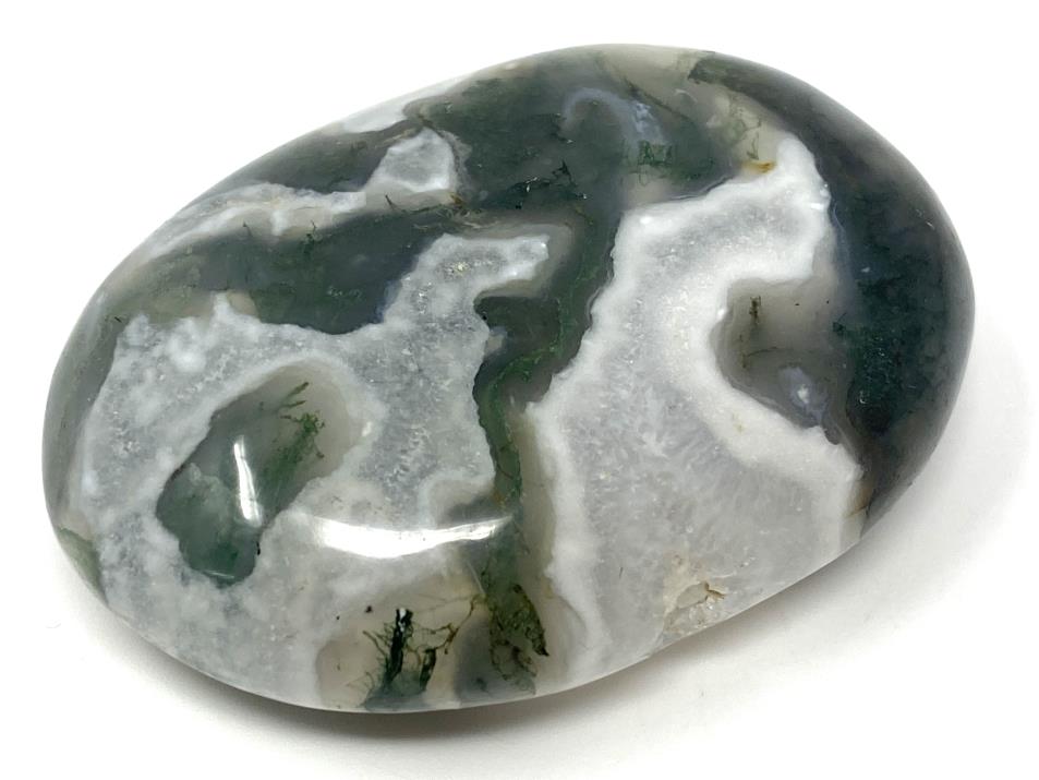 Moss Agate Crystal Pebble 6.1cm