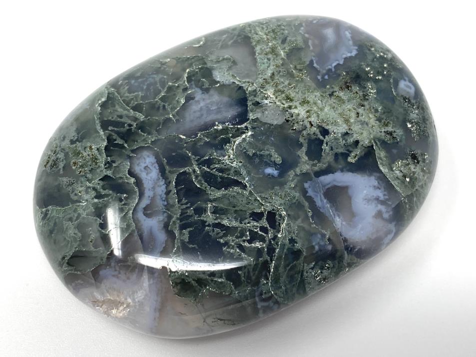 Moss Agate Crystal Pebble 6.4cm