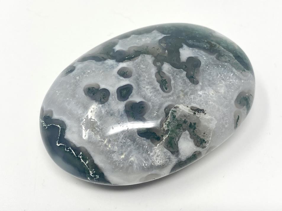 Moss Agate Crystal Pebble 6.4cm