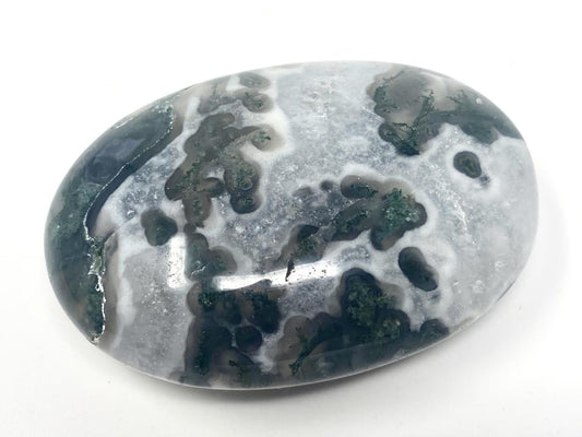 Moss Agate Crystal Pebble 6.4cm