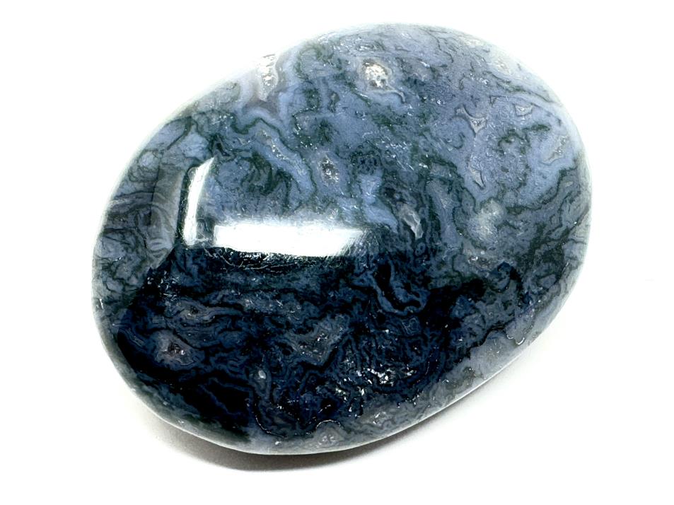 Moss Agate Crystal Pebble 5.8cm