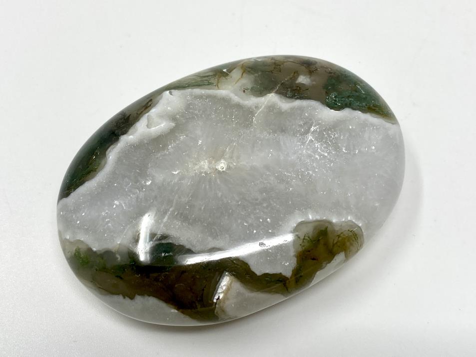 Moss Agate Crystal Pebble 6.8cm