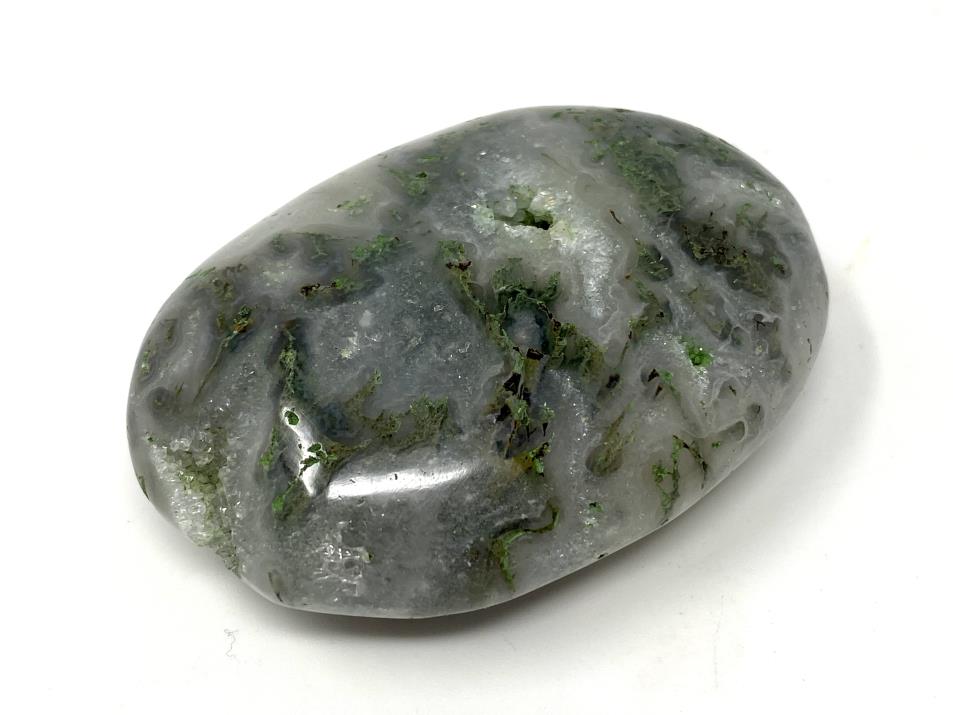 Druzy Moss Agate Crystal Pebble 6.5cm