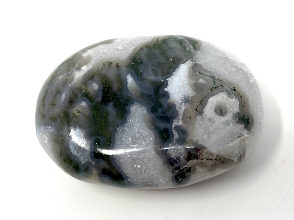 Moss Agate Crystal Pebble 6.4cm