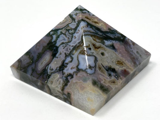 Moss Agate Crystal Pyramid 5.3cm