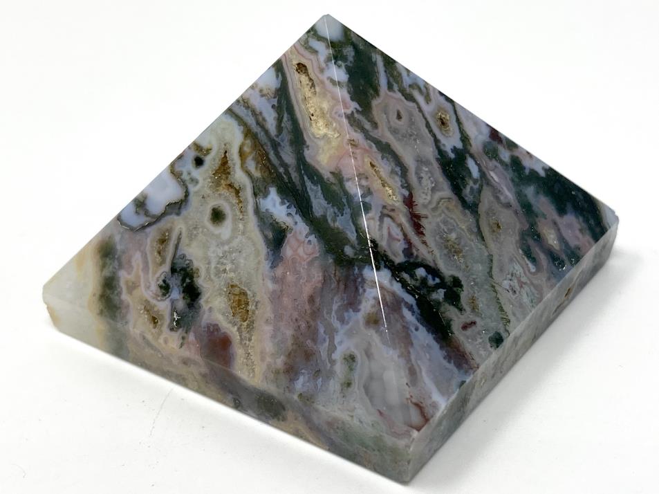 Moss Agate Crystal Pyramid 5.3cm