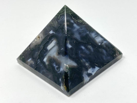 Moss Agate Crystal Pyramid 6.4cm