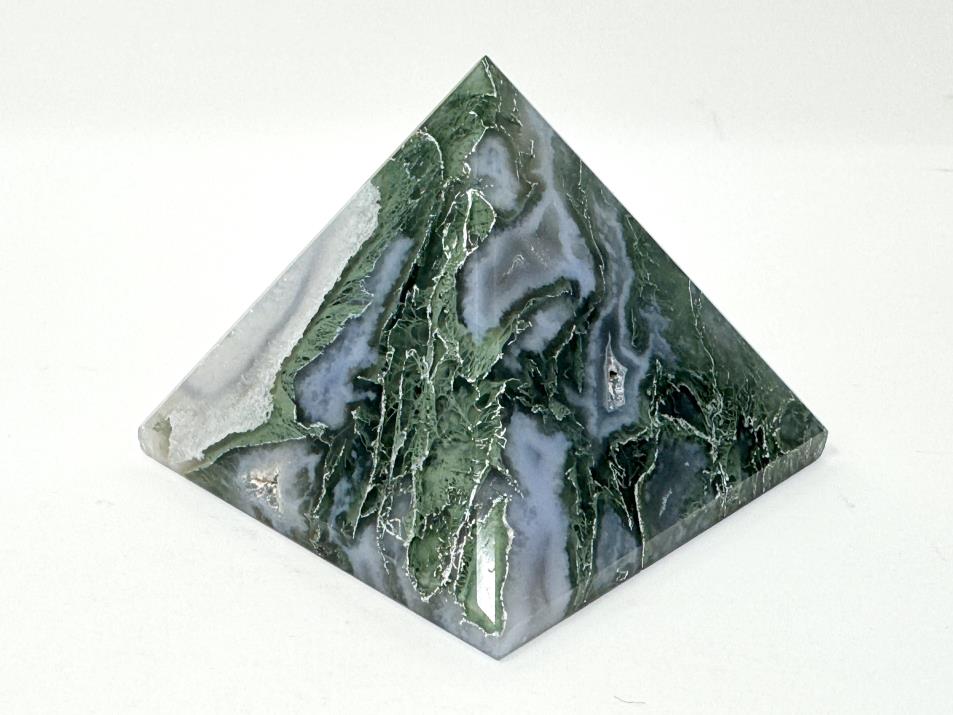 Moss Agate Crystal Pyramid 5.9cm