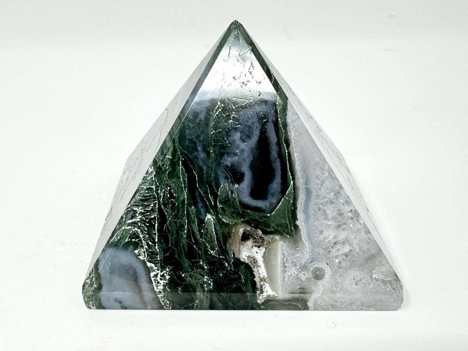 Moss Agate Crystal Pyramid 5.9cm