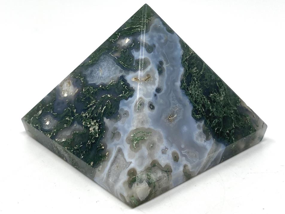 Moss Agate Crystal Pyramid 5.5cm