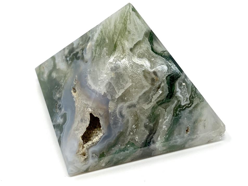 Moss Agate Crystal Pyramid 5.1cm