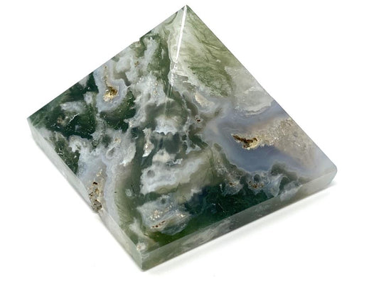 Moss Agate Crystal Pyramid 5.1cm