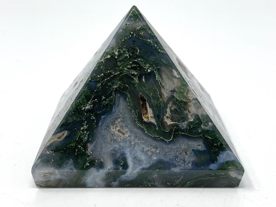 Moss Agate Crystal Pyramid 5.5cm