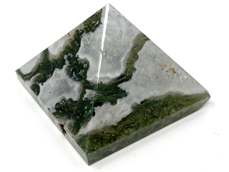 Moss Agate Crystal Pyramid 4.9cm