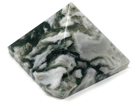 Moss Agate Crystal Pyramid 5.4cm