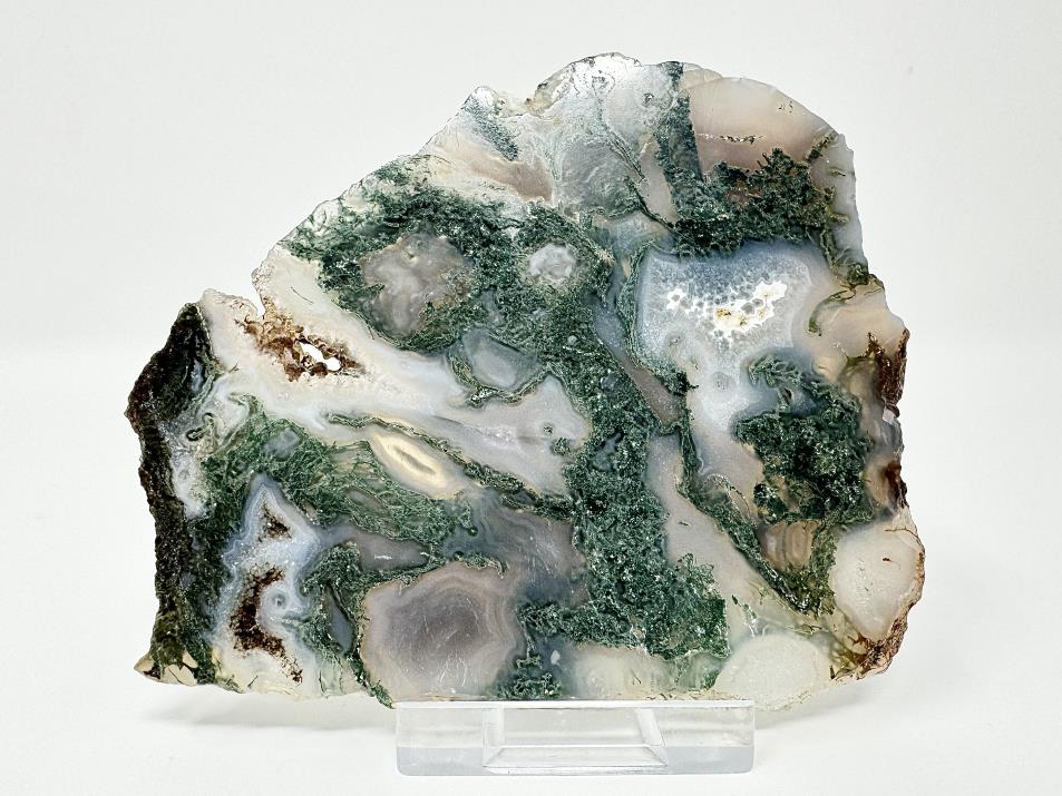 Moss Agate Crystal Slice 9.3cm