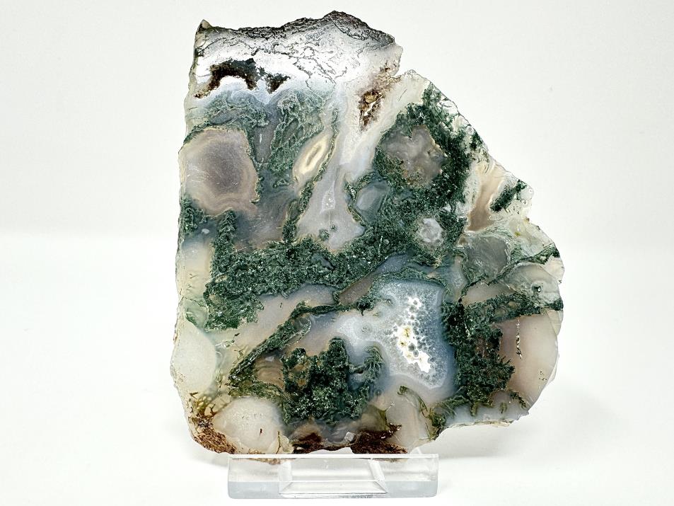 Moss Agate Crystal Slice 9.3cm