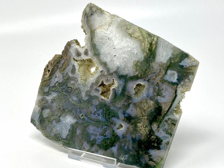 Moss Agate Crystal Slice 11.6cm