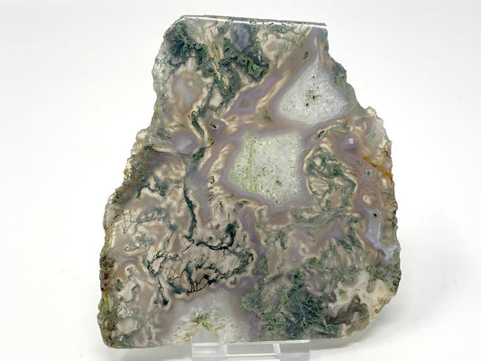 Moss Agate Crystal Slice 11.2cm