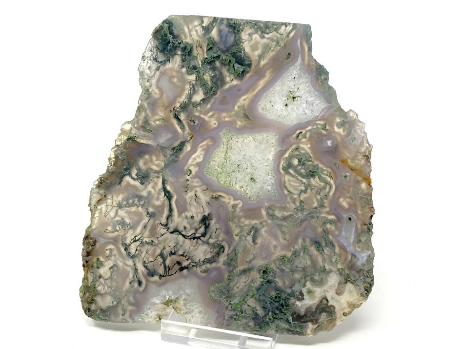 Moss Agate Crystal Slice 11.2cm