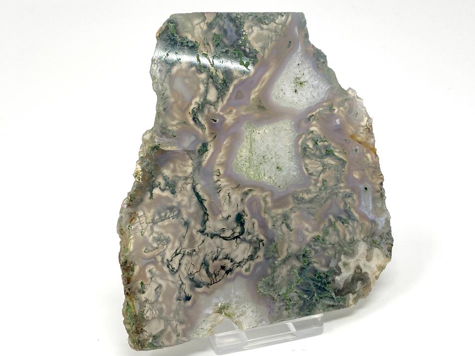 Moss Agate Crystal Slice 11.2cm