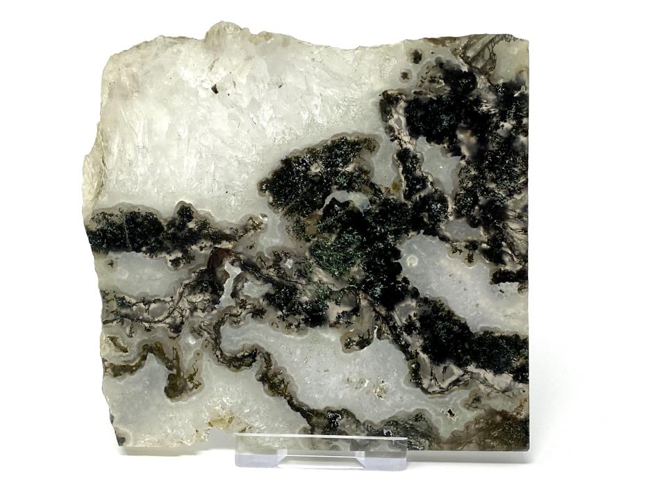 Moss Agate Crystal Slice 10.4cm