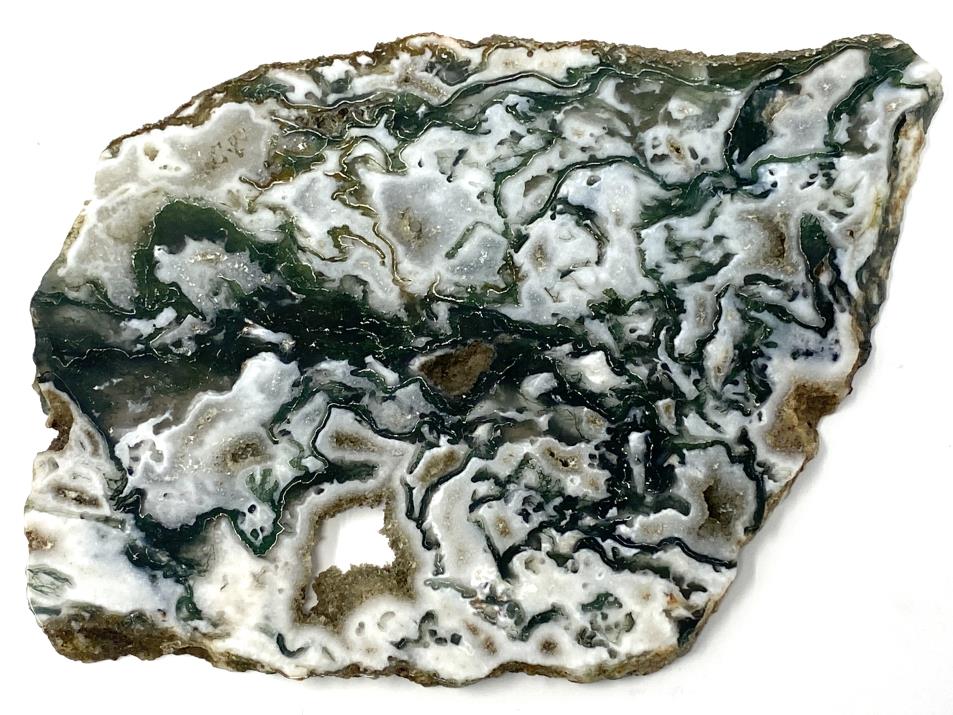 Moss Agate Crystal Slice 15.4cm