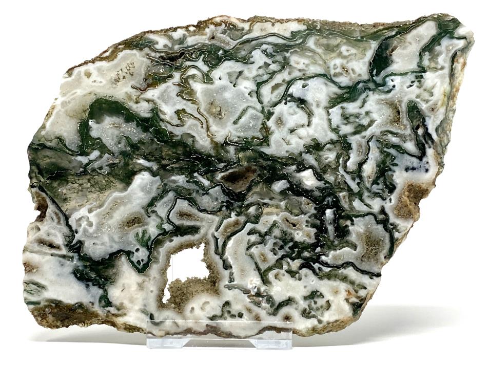 Moss Agate Crystal Slice 15.4cm