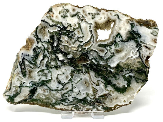 Moss Agate Crystal Slice 15.4cm