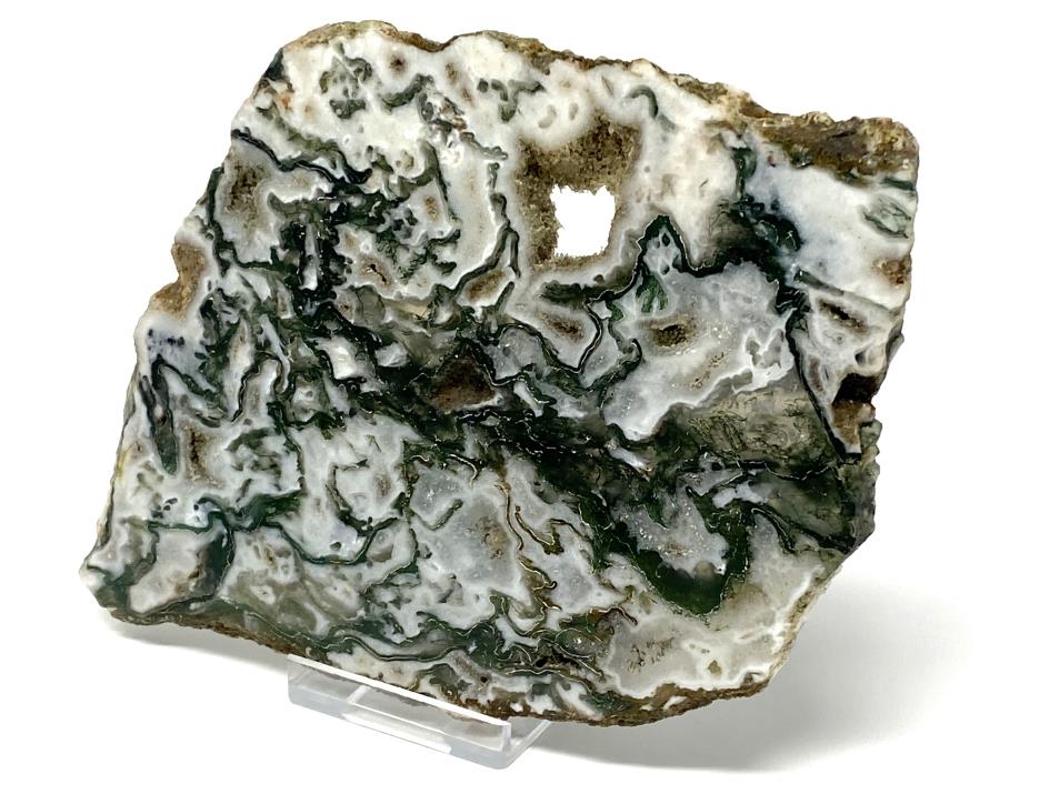 Moss Agate Crystal Slice 15.4cm