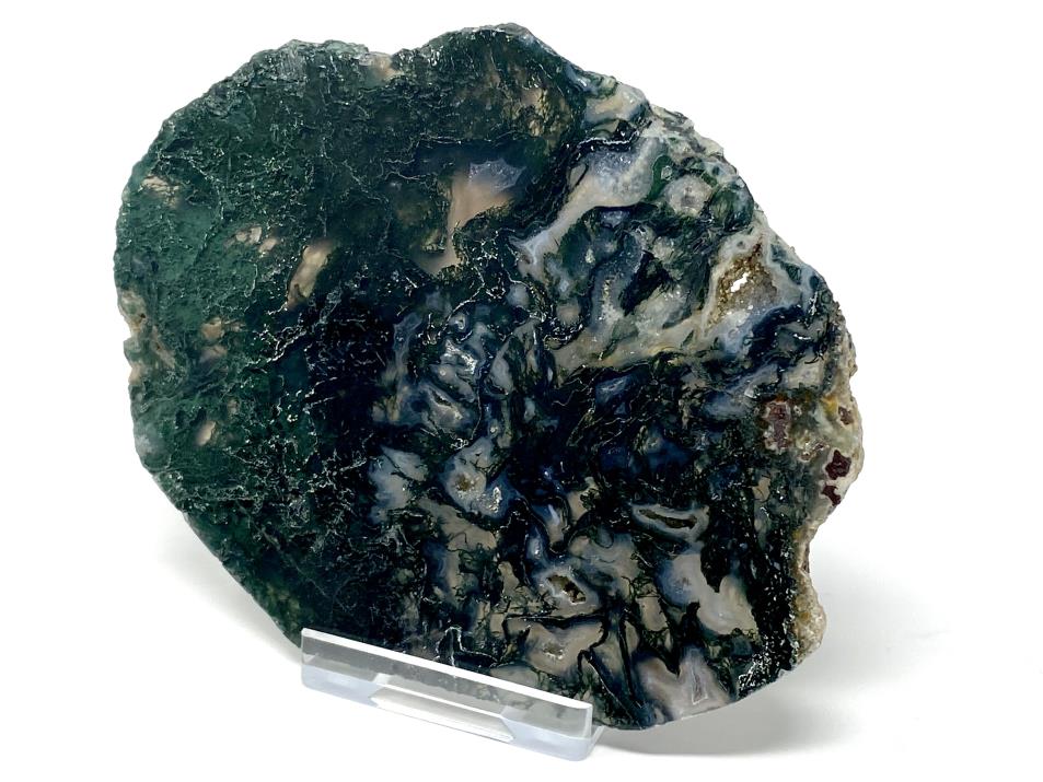 Moss Agate Crystal Slice 11cm