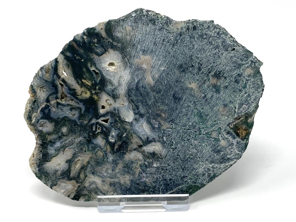 Moss Agate Crystal Slice 11cm