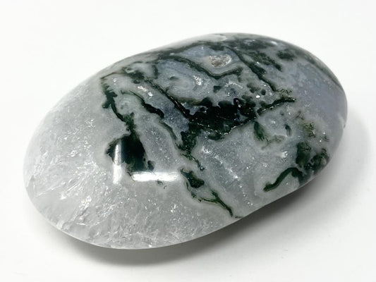 Moss Agate Crystal Pebble 6.5cm