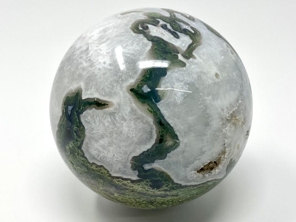 Moss Agate Crystal Sphere Large 9.5cm