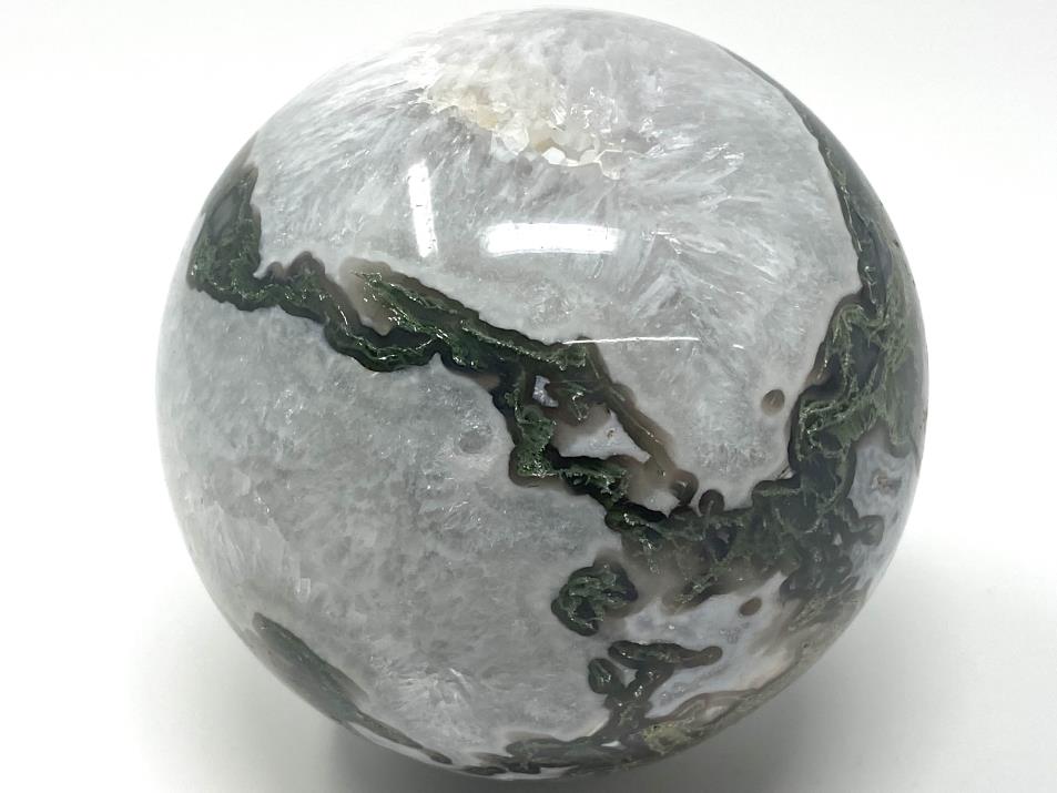 Moss Agate Crystal Sphere Large 9.5cm