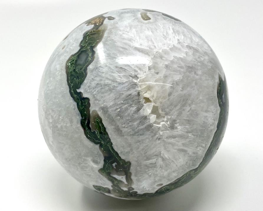 Moss Agate Crystal Sphere Large 9.5cm