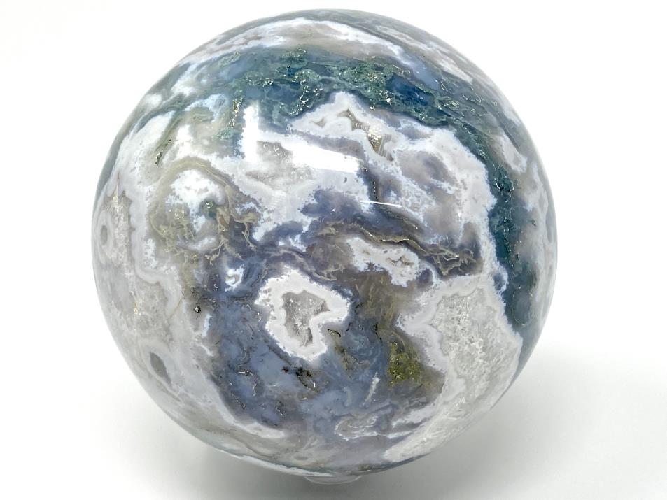 Moss Agate Crystal Sphere Large 9.2cm