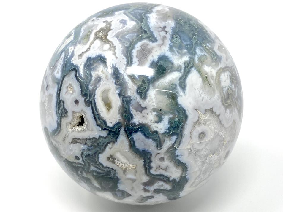 Moss Agate Crystal Sphere Large 9.2cm