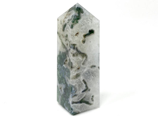 Moss Agate Crystal Tower 11cm