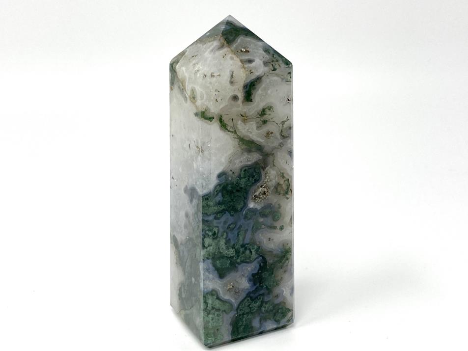 Moss Agate Crystal Tower 11cm