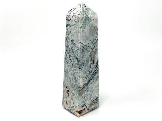 Moss Agate Crystal Tower Large 23.5cm