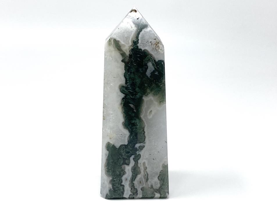 Moss Agate Crystal Tower Large 12.2cm