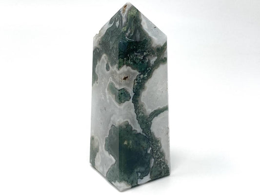 Moss Agate Crystal Tower Large 12.2cm