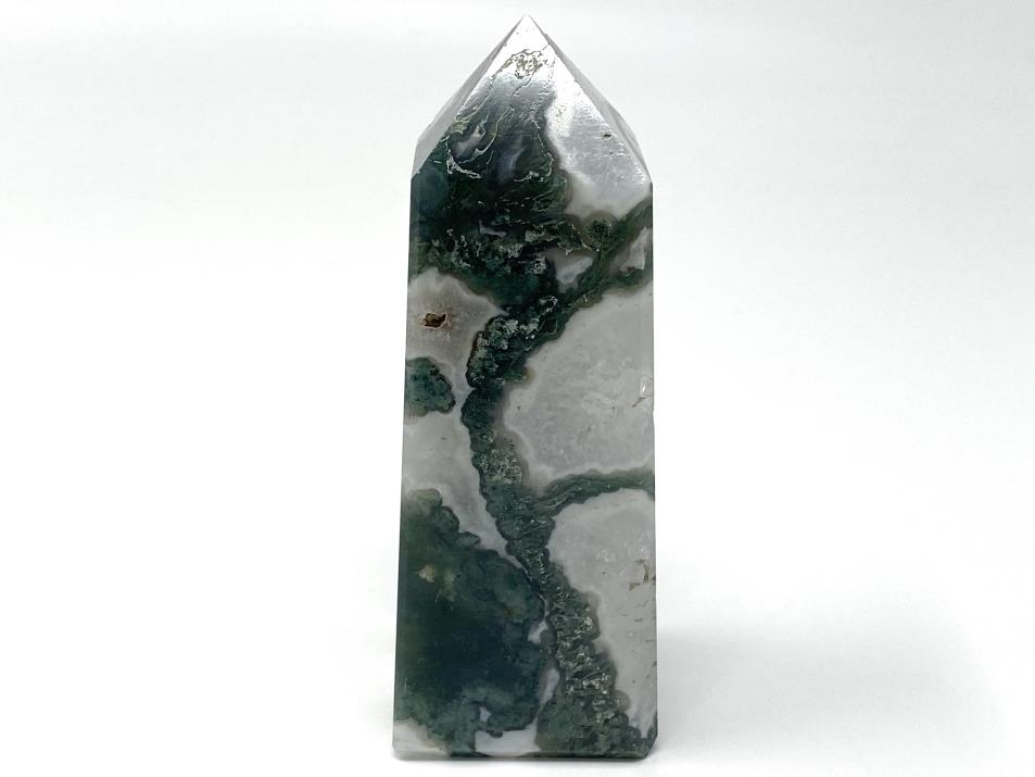 Moss Agate Crystal Tower Large 12.2cm