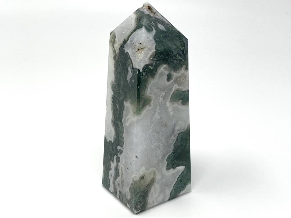 Moss Agate Crystal Tower Large 12.2cm